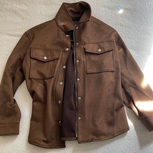 Levi's Suede Brown Trucker Jacket